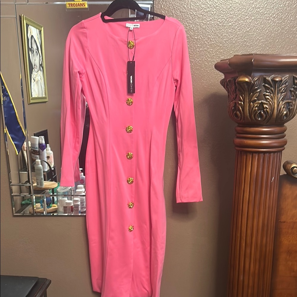 Pink Dress Long Sleeve